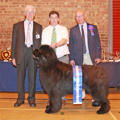 NNC President with Judge and BiS winning dog