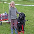 picture of Pendragon Georgy Girl - Georgy with cart accompanied by small girl